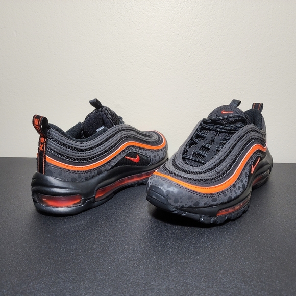 Nike Air Max 97 Safari GS Black Orange DX3088-001 Kids Youth Shoes Size 4.5Y - Picture 3 of 11